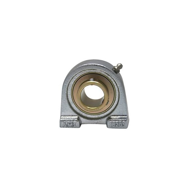 SINGLE ROW BALL BEARING - 45MM ZINC WIDE SET SCREW NICKEL TAPPED BASE PLW BLK